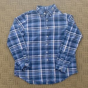 Ralph Lauren Indigo Oxford Navy and White Checkered Shirt